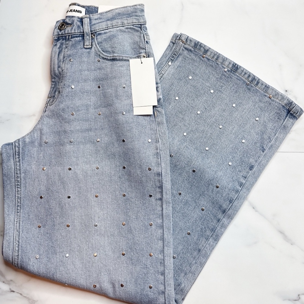 NWT DKNY High Rise Wide Leg Jeans